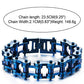 Pulsera de cadena de motocicleta resistente para hombre, de acero inoxidable