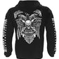 Harley-Davidson Men's Lightning Crest Full-Zippered Sweatshirt, Black (3XL)