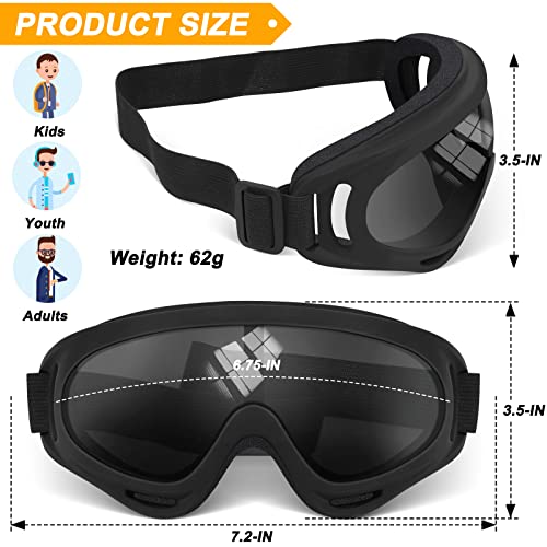 2 pares de gafas de moto compatible con cascocasco