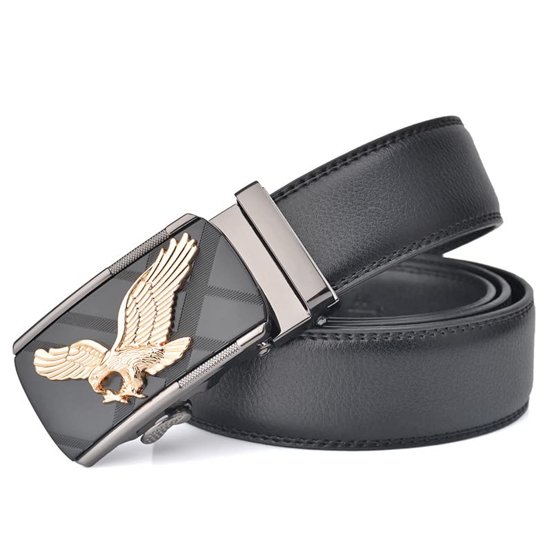 Cinturones de lujo para hombre, cuero de águila utilizado
