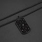 Collar de calavera para hombre, serpiente, árbol de la vida, etiqueta de perro de calavera