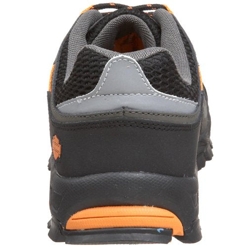 HARLEY-DAVIDSON FOOTWEAR Men's Chase-M, Black/Orange, 12 M US