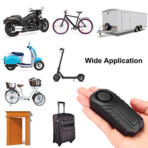 Alarma para Motocicletas de 113 dB, sensor de movimiento de vibración inalámbrica, impermeable, alarma de motocicleta con control remoto
