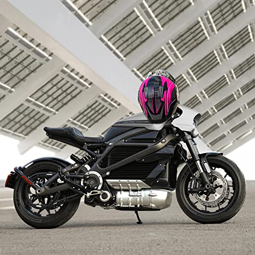 Casco modular y abatible de motocicleta, de cara completa con certificación DOT y visera doble