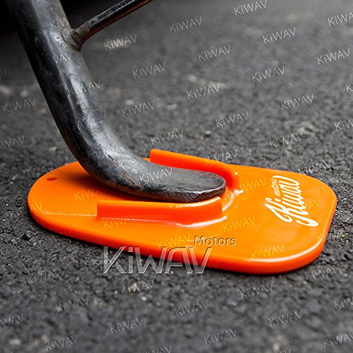 Accesorio de soporte para placa de soporte para motocicleta, color negro, suelo suave, césped, pavimento caliente, estacionamiento al aire libre, antihundimiento
