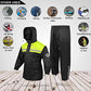 Traje de lluvia para hombre y mujer, chaqueta y pantalón, diseño reflectante e impermeable