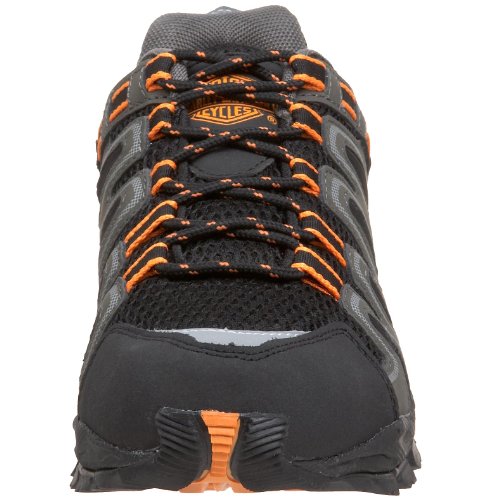 HARLEY-DAVIDSON FOOTWEAR Men's Chase-M, Black/Orange, 12 M US