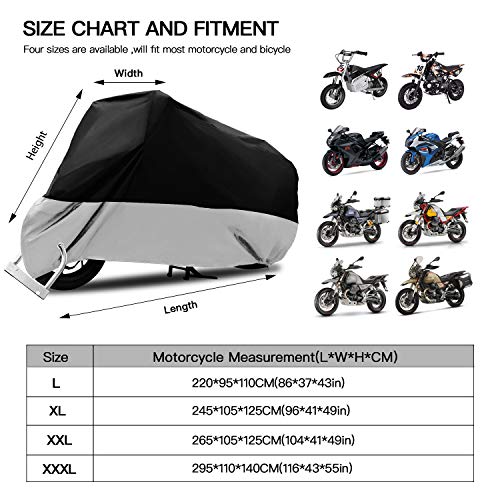 Funda impermeable para motocicleta de 116 pulgadas para Harley Davidson Street Glide Touring Road King Electra Glide Classic