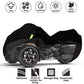 Impermeable para Harley-Davidson y Honda Trike Trike Cover Custom, 210T Tela de tafetán de poliéster Ligero Trike Cover para nieve Lluvia Polvo Protección contra granizo