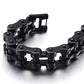 Pulsera de cadena de motocicleta resistente para hombre, de acero inoxidable