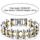 Pulsera de cadena de motocicleta resistente para hombre, de acero inoxidable