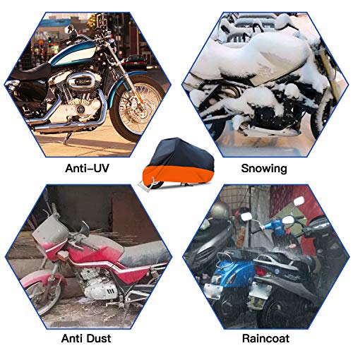 Funda impermeable para motocicleta de 116 pulgadas para Harley Davidson Street Glide Touring Road King Electra Glide Classic