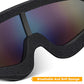 2 pares de gafas de moto compatible con cascocasco