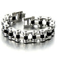 Pulsera de cadena de motocicleta resistente para hombre, de acero inoxidable