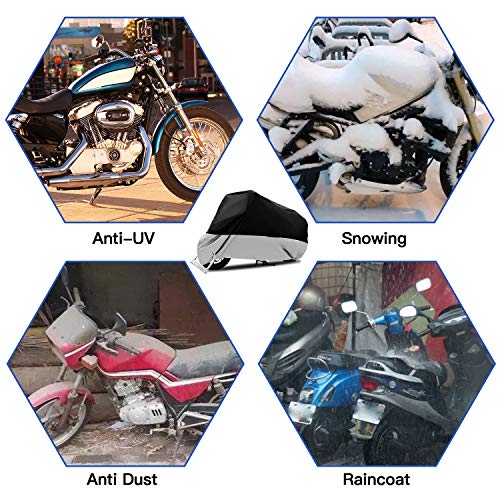 Funda impermeable para motocicleta de 116 pulgadas para Harley Davidson Street Glide Touring Road King Electra Glide Classic