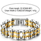 Pulsera de cadena de motocicleta resistente para hombre, de acero inoxidable