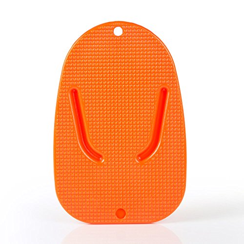 Accesorio de soporte para placa de soporte para motocicleta, color negro, suelo suave, césped, pavimento caliente, estacionamiento al aire libre, antihundimiento