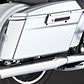 Vance & Hines 16763 Twin Slash 4 Rounds Chrome Slip On Silenciadores para Harley-Davidson Touring 1995-2016 Bikes