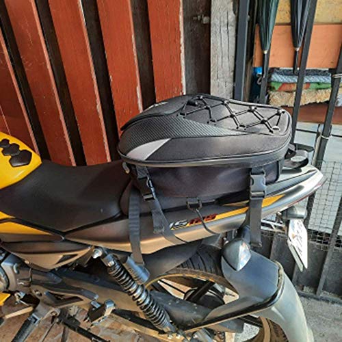 Bolsa de asiento para motocicleta, doble uso, impermeable, bolsa de almacenamiento, bolsa para guardar el casco
