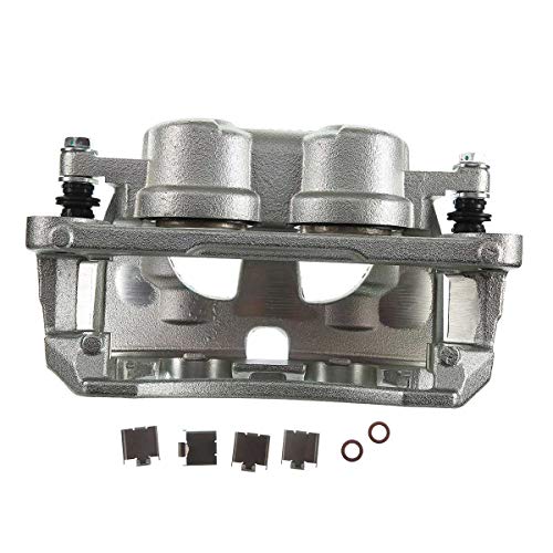 Conjunto de pinza de freno de disco con soporte compatible con Dodge Ram 2500 3500 2009-2018 delantero lateral 2-PC Set