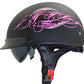 Vega Helmets Warrior Motorcycle Half Helmet with Sunshield for Men & Women, Adjustable Size Dial DOT Half Face Skull Cap for Bike Cruiser Chopper Moped Scooter ATV (Patriotic Flag Graphic, Large)