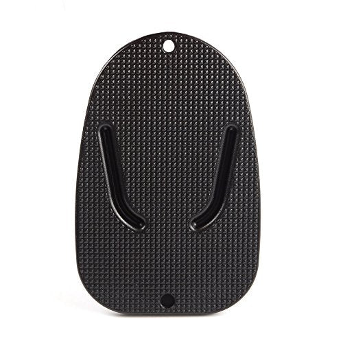Accesorio de soporte para placa de soporte para motocicleta, color negro, suelo suave, césped, pavimento caliente, estacionamiento al aire libre, antihundimiento