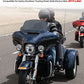 Amazicha 7" Smoke Wave Windshield Windscreen Compatible for 2014-2023 Harley Davidson Touring Street Glide/Electra Glide/Ultra Limited/Tri Glide FLHT FLHX FLHXS FLHTK (Tint)