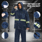 Traje Impermeable para hombres y mujeres, transpirables, con tiras reflectivas