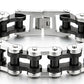 Pulsera de cadena de motocicleta resistente para hombre, de acero inoxidable