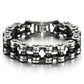 Pulsera de cadena de motocicleta resistente para hombre, de acero inoxidable
