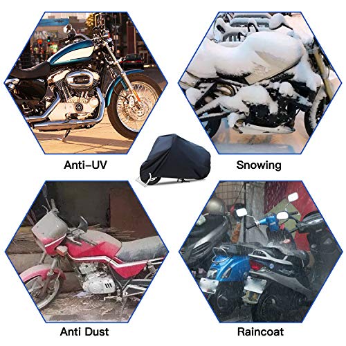 Funda impermeable para motocicleta de 116 pulgadas para Harley Davidson Street Glide Touring Road King Electra Glide Classic