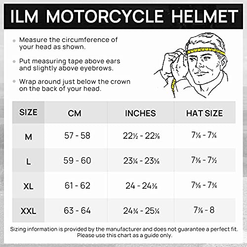 ILM Bluetooth Motorcycle Helmet Modular Flip up Full Face Dual Visor Mp3 Intercom FM Radio DOT Approved Model 902BT(Matte Black, Large)