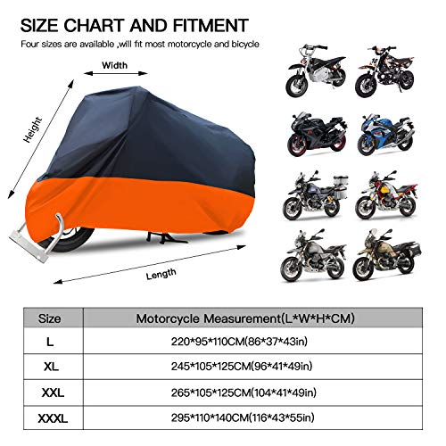 Funda impermeable para motocicleta de 116 pulgadas para Harley Davidson Street Glide Touring Road King Electra Glide Classic