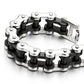 Pulsera de cadena de motocicleta resistente para hombre, de acero inoxidable