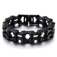 Pulsera de cadena de motocicleta resistente para hombre, de acero inoxidable