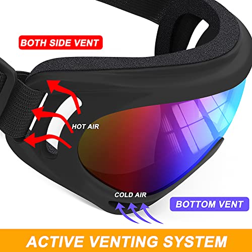 2 pares de gafas de moto compatible con cascocasco