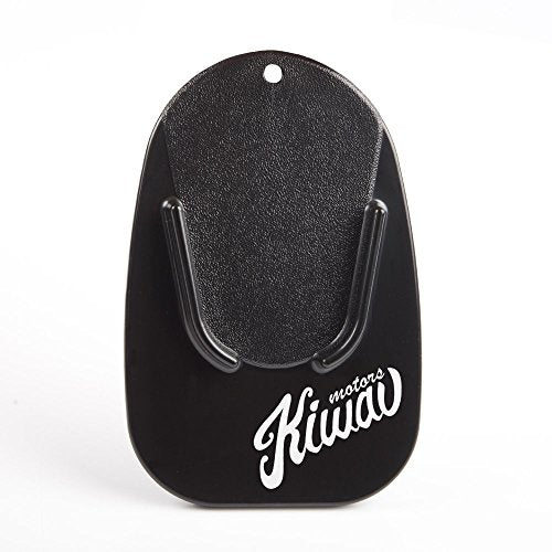 Accesorio de soporte para placa de soporte para motocicleta, color negro, suelo suave, césped, pavimento caliente, estacionamiento al aire libre, antihundimiento
