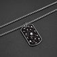 Collar de calavera para hombre, serpiente, árbol de la vida, etiqueta de perro de calavera