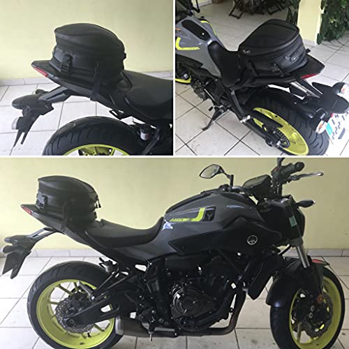 Bolsa de asiento para motocicleta, doble uso, impermeable, bolsa de almacenamiento, bolsa para guardar el casco