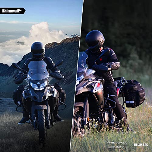 Alforjas de motocicleta impermeables 28L (14L x 2) alforjas laterales para motocicleta