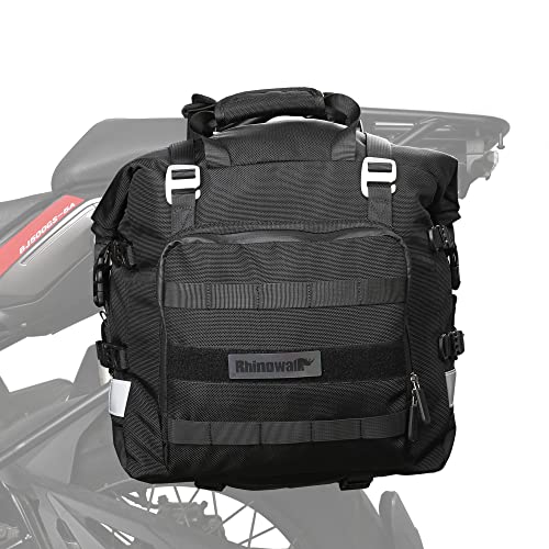 Alforjas de motocicleta impermeables 28L (14L x 2) alforjas laterales para motocicleta