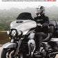 Amazicha 7" Smoke Wave Windshield Windscreen Compatible for 2014-2023 Harley Davidson Touring Street Glide/Electra Glide/Ultra Limited/Tri Glide FLHT FLHX FLHXS FLHTK (Tint)