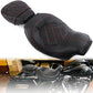 Juego de asiento de pasajero para Harley Touring Road King Street Glide Road Glide Electra Glide 2009-2021 asiento de conductor de cuero Pillion asiento de pasajero 09-21