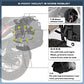 Alforjas de motocicleta impermeables 28L (14L x 2) alforjas laterales para motocicleta