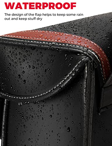 Alforjas para motocicleta, 30 L de gran capacidad, bolsas de sillín para motocicletas, bolsa de equipaje de motocicleta de piel sintética para Sportster Softail Dyna