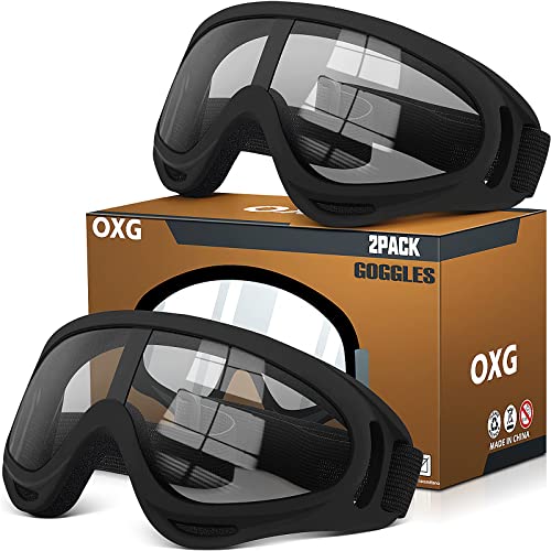 2 pares de gafas de moto compatible con cascocasco
