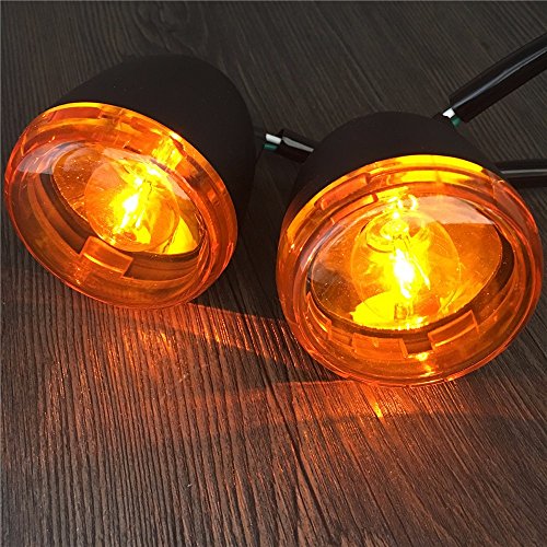 Happy-motor 4.5" Led Spotlight Fit For Harley Street Glide Turn Signal Lights Road King Passing Fog Light Bullet Fit For Harley Electra Glide