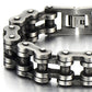 Pulsera de cadena de motocicleta resistente para hombre, de acero inoxidable