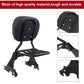 Respaldo bajo Sissy Bar y portaequipajes con hardware de acoplamiento compatible con Sportster XL 883 1200 2004-2022