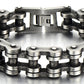 Pulsera de cadena de motocicleta resistente para hombre, de acero inoxidable